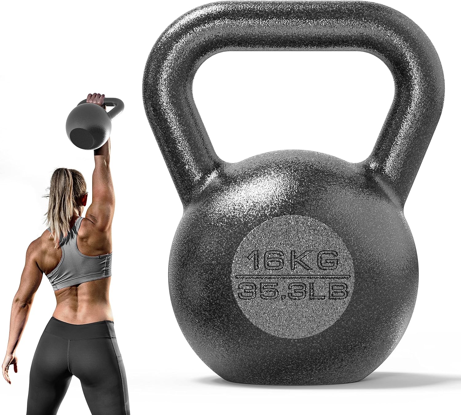 PROIRON Cast Iron Kettlebell 8kg