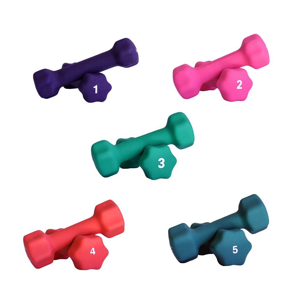 PROIRON Neoprene Dumbbell Set with Rack