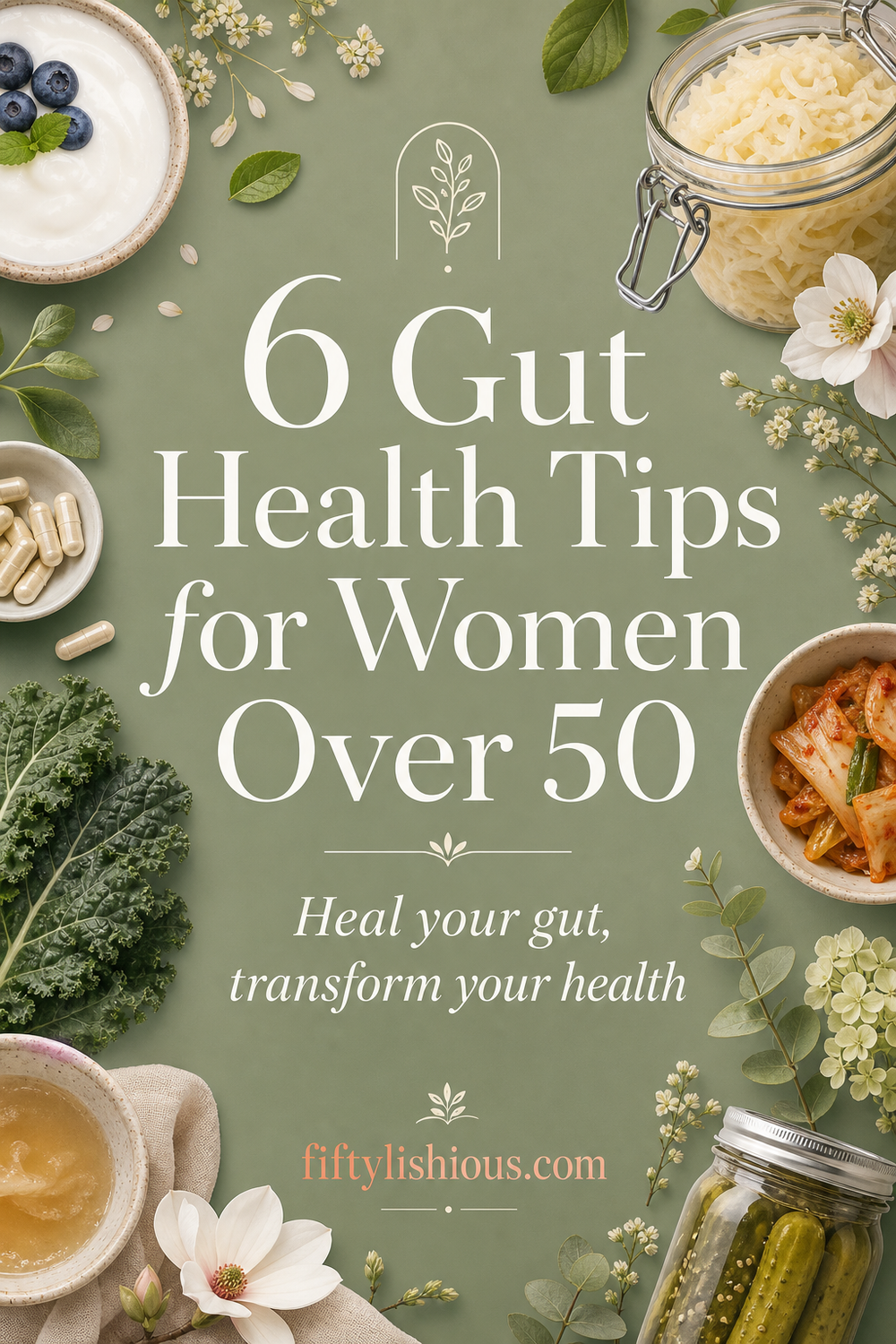 6 Gut Health Tips for Women Over 50 — Sage Green Wellness Pin