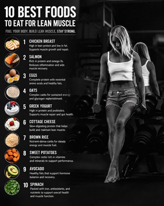 10 Best Foods for Lean Muscle Pin