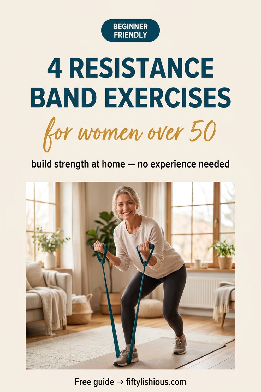 4 Resistance Band Exercises for Women Over 50 — Lifestyle Pin (NEW)