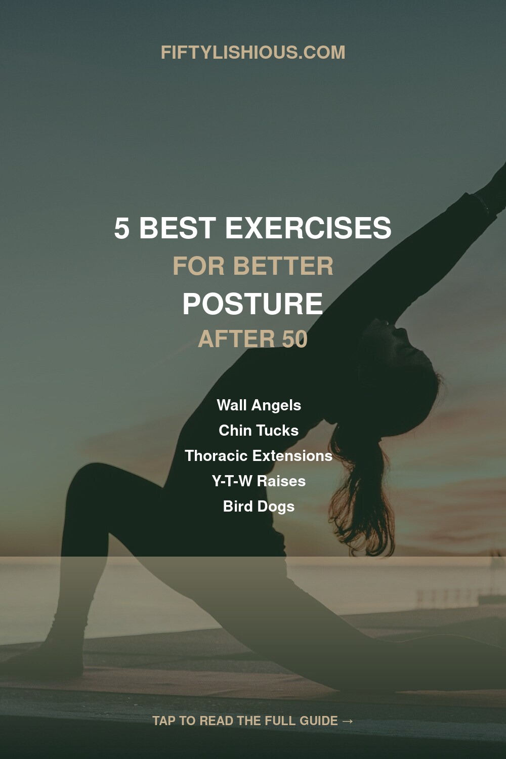 5 Best Exercises for Better Posture After 50 — Lifestyle Pin