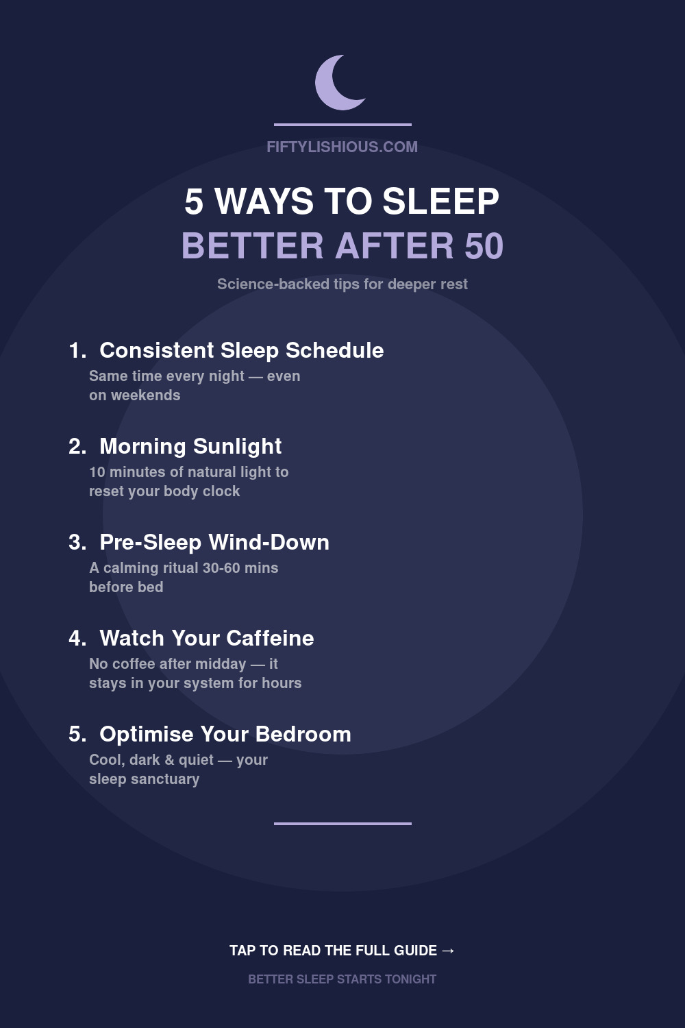 5 Ways to Sleep Better After 50 — Minimal Pin