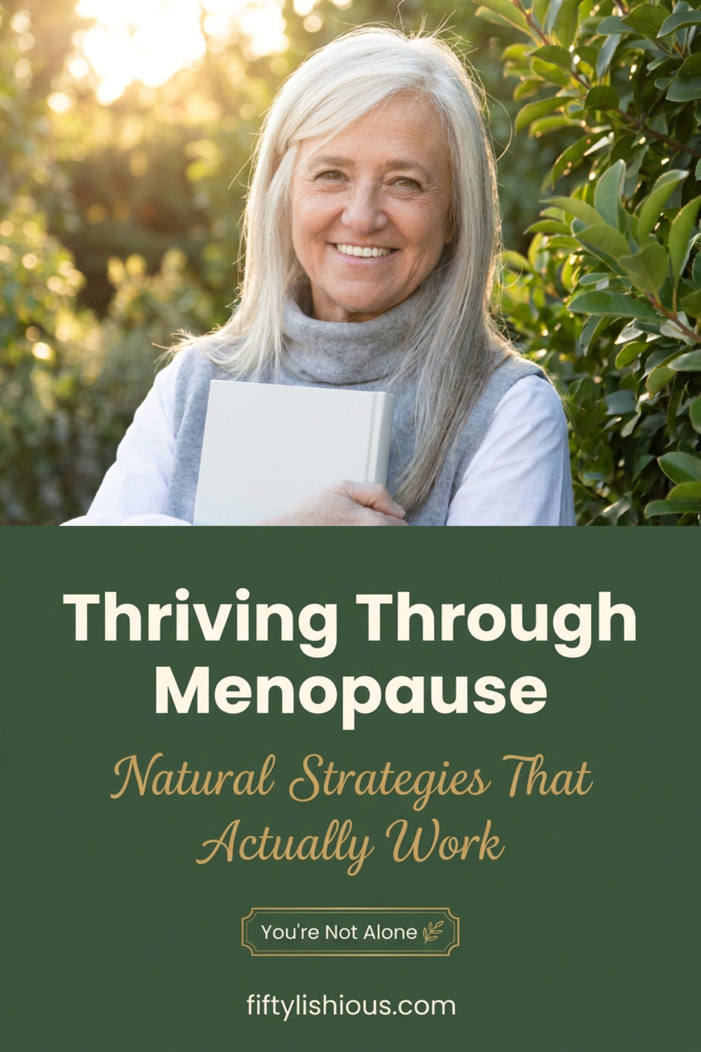 Thriving Through Menopause — Sage & Gold Lifestyle Pin (NEW)
