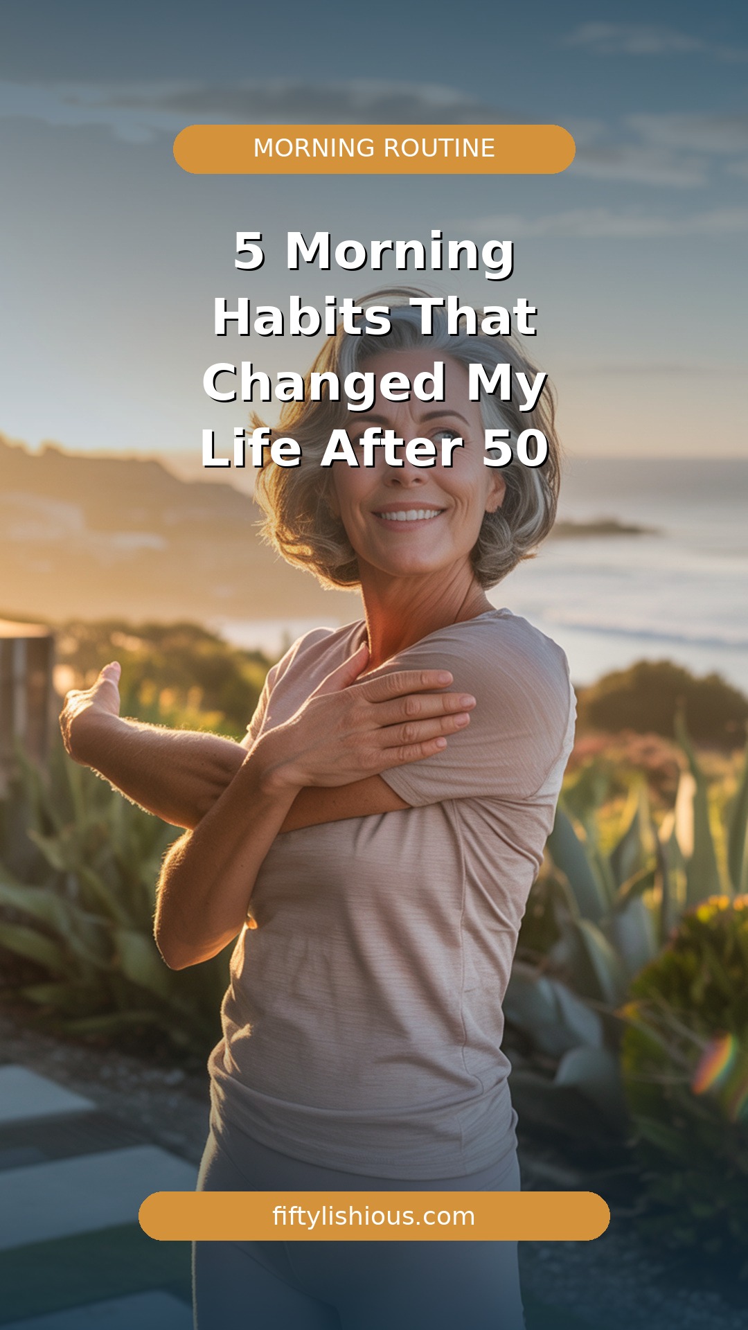 5 Morning Habits After 50 Pin