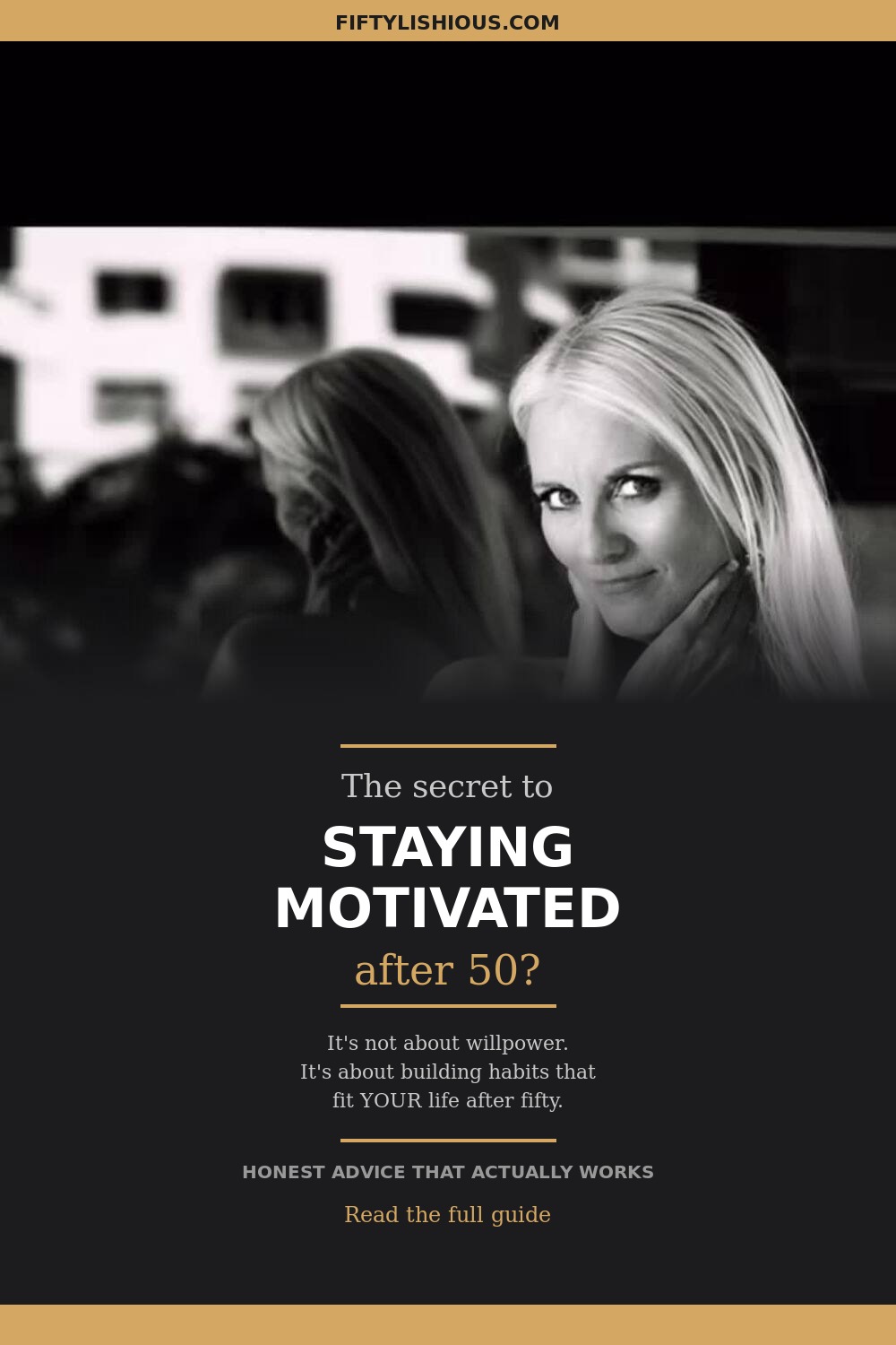 How to Stay Motivated to Exercise After 50 — Personal Brand Pin