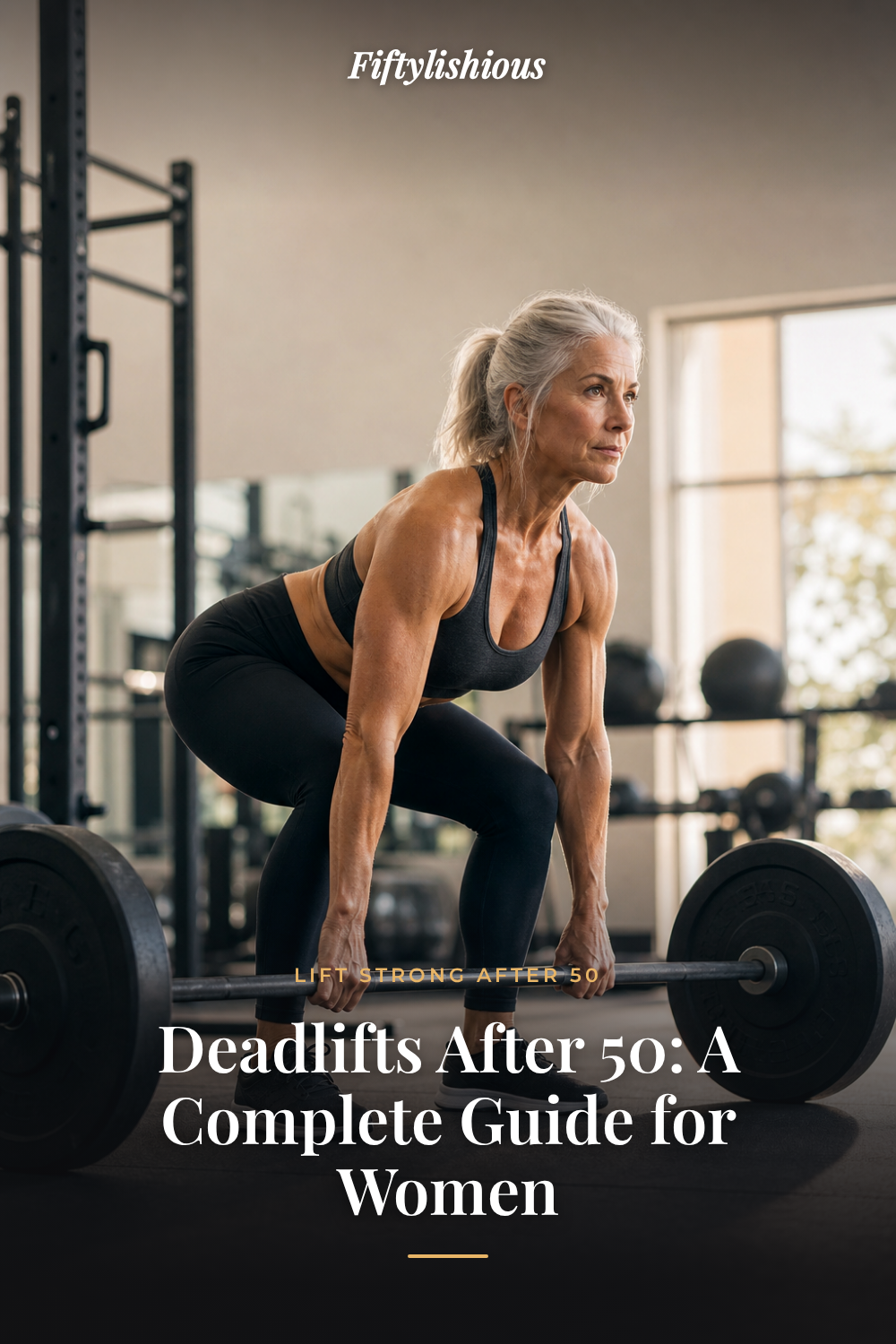 Deadlifts After 50: A Complete Guide for Women — Minimal-Text Photo Pin