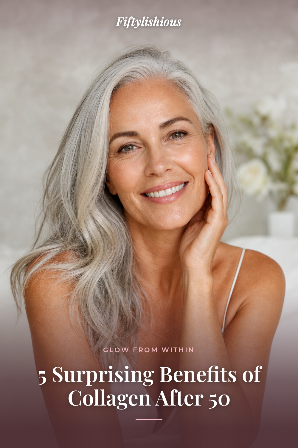 5 Surprising Benefits of Collagen After 50 — Minimal-Text Photo Pin