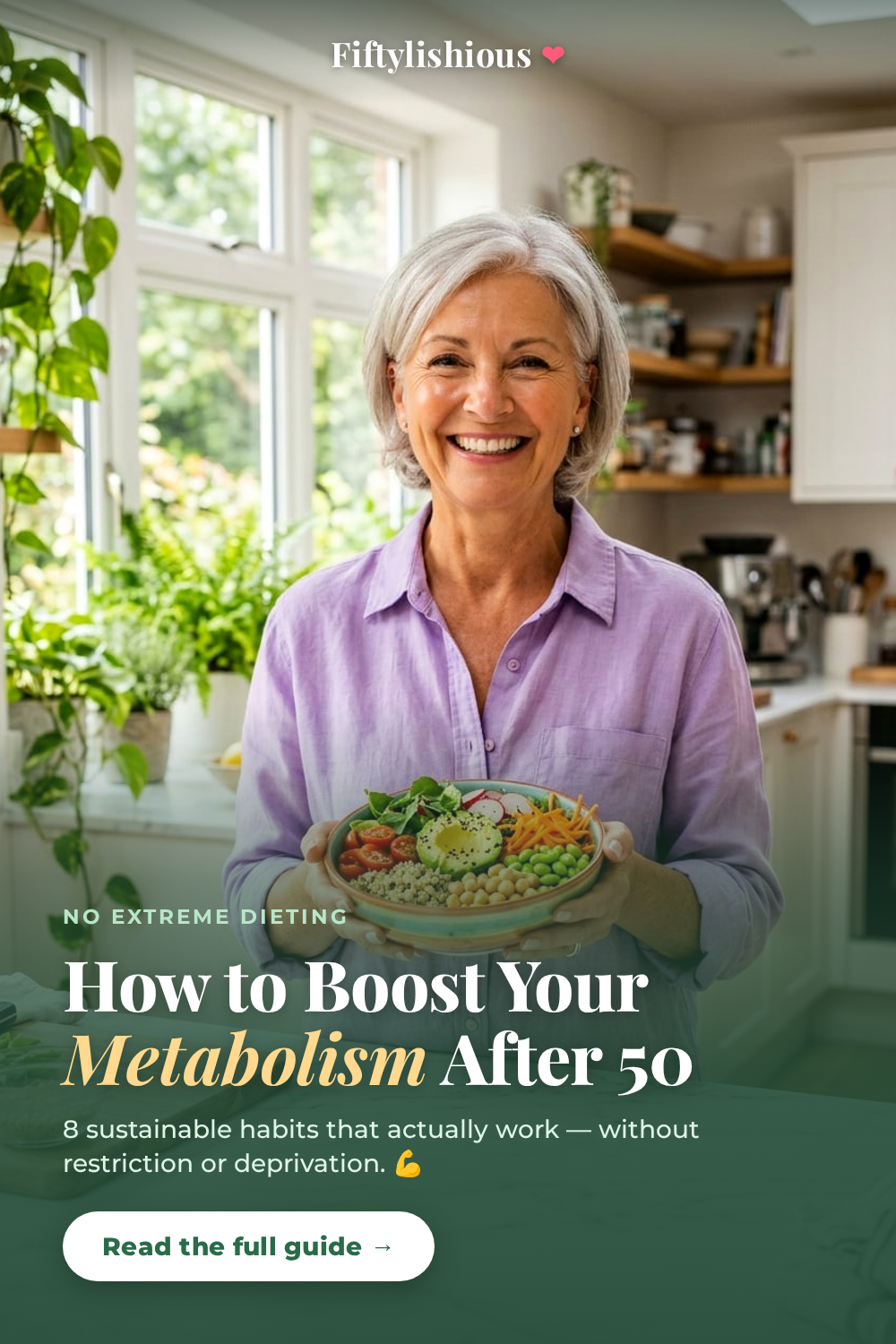 How to Boost Your Metabolism After 50 (Without Extreme Dieting) — Click-Optimised Pin